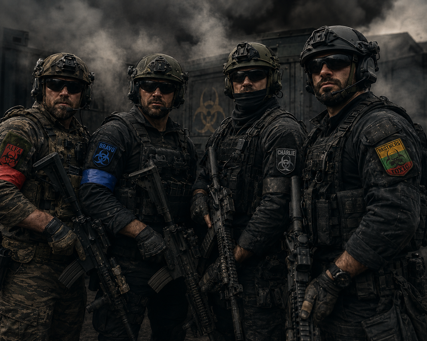 Airsoft renginys gamtoje